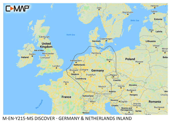 C-MAP Elektronische Seekarte Deutschland & Niederlande Binnengewässer